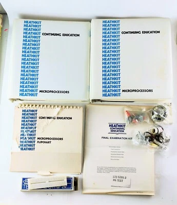 Heathkit Microprocesadores Curso EE-3401 Vol 1 2 Carpetas Flipchart Lote Examen Final Foto 1 de 4