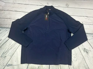 RLX Ralph Lauren Ivy Golf Club Half Zip Navy Pullover Jacket Size XL NWT $248 - Picture 1 of 6