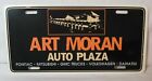 Plaque d'immatriculation publicitaire concessionnaire Lake Park Florida ART MORAN Auto Plaza - plus ancienne 