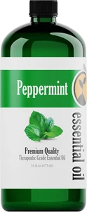 Peppermint Essential Oil (16 Ounce Bottle) - Therapeutic Grade 16Oz - Bulk Siz - Picture 1 of 12