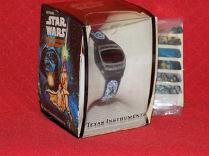  Reloj Digital Oficial Star Wars 1977 Texas Instruments CAJA COMPLETA SIN USAR - Imagen 1 de 7
