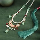 Tang Ming Song Dynasty Hanfu Ruyi Pendant Long Necklace  Party Jewelry