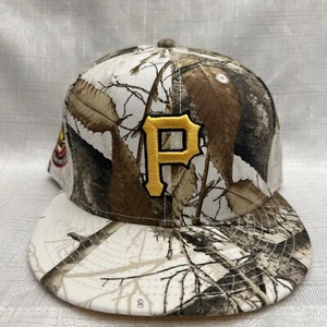 (Size 7 1/8) New Era Cap Pittsburgh Pirates “3 Rivers” Real Tree Camo/Yellow UV - Picture 1 of 6