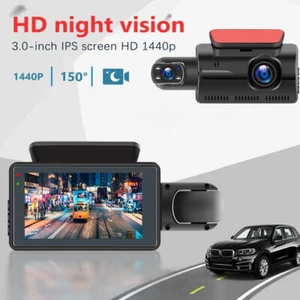 Dashcam 3" telecamera auto 1080P HD videoregistratore DVR visione notturna sensore G fotocamera - Foto 1 di 22