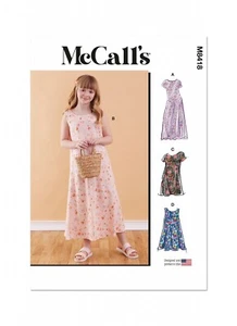 Simplicity Very Easy SEWING PATTERN M8418 Girls Dress In 2 Lengths 7-16 - Picture 1 of 6