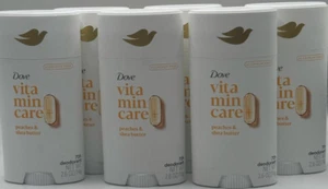 6PK Dove Vitamin 72H Deodorant ~ Peaches & Shea Butter ~ 2.6 OZ EACH ~ NEW - Picture 1 of 2