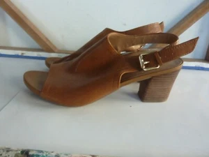 FRANCO SARTO MANDI BRAUN LEDER OFFENE SPITZE SLINGBACK HEELS WM. gr. 8,5M Neu ohne Karton - Bild 1 von 5