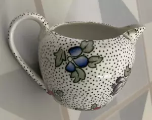 vintage Derry & Tom’s 2” high small floral & pindots Chintz jug perhaps 30s 40s - Picture 1 of 8