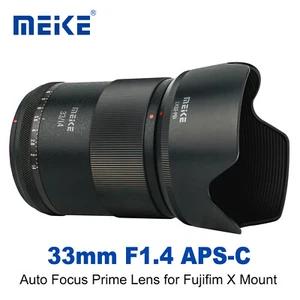 Meike 33mm F1.4 APS-C Auto Focus Portrait Lens for Fujifilm Fuji X mount Cameras - Picture 1 of 6
