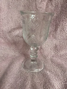 Pair Vintage Avon Heart & Diamond Fostoria Loving Cup One With Box 1978 - Picture 1 of 3
