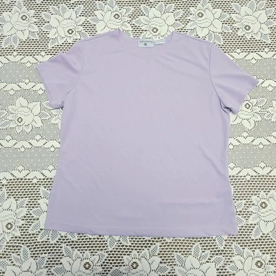 Kathy Ireland Lavender Pastel Purple Blouse L Women's Career Business Top - Image 1 of 4