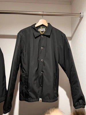 A BATHING APE Nylon Jacket Black M Thicker for Cold Weather Used - Image 1 of 4