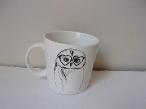 Catherine Malandrino Owl  w/ Glasses 20oz. Coffee Tea Mug - Picture 1 of 4
