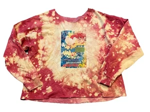 Woodstock Tie-Dyed Oversized Sweatshirt 1969 Print Pink XXL - Picture 1 of 6