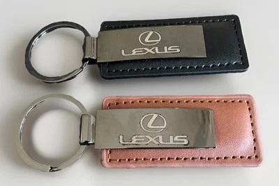 LEXUS Leather Key Chain Ring Fob 2 Brown Black Hilton Head SC Lot Set - Image 1 of 4
