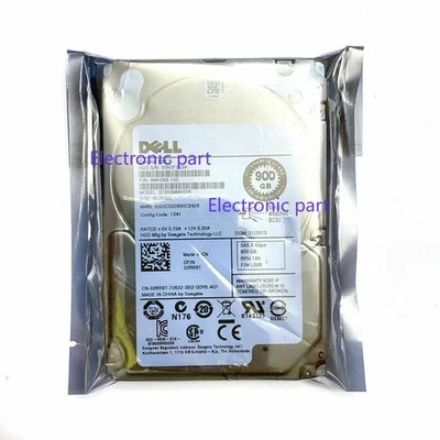 Dell ST900MM0006 900G SAS 10K 2.5-inch server hard drive 02RR9T - Image 1 of 3