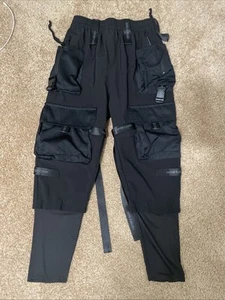 Boris Bidjan Saberi Black Tech Pants Cargo Streetwear 11BYBB’S Dark - 24” Inseam - Bild 1 von 14