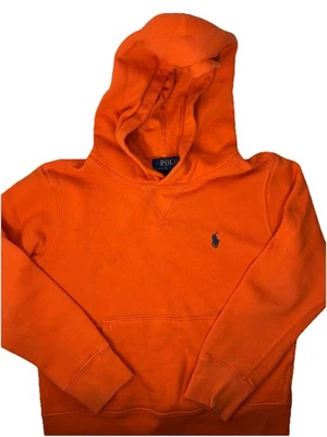 Polo Ralph Lauren Naranja Brillante Sudadera con Capucha Niños Jersey Naranja Poni Juvenil Talla Pequeña Foto 1 de 4