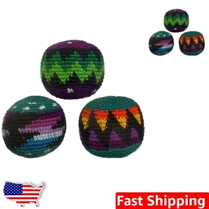 3-teiliges mehrfarbiges Hacky Sack Set - langlebig, lustig und tragbar für Kinder - Bild 1 von 3