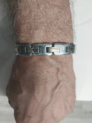 Sabona unisex brass and stainless bracelet - Image 1 of 4