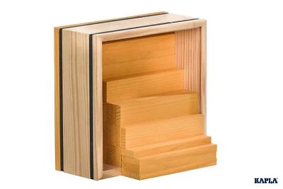 Juego de construcción de madera amarilla de 40 cuadrados 40 tablones de construcción de color amarillo para  Foto 1 de 4