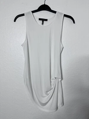 Женский асимметричный топ RoberRobet Rodriquez без рукавов камзол белый размер маленький - Изображение 1 из 4