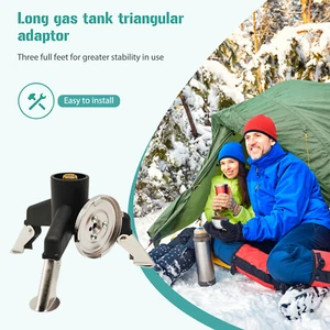 Portable Outdoor Gas Stove Converter Ultralight Gas Canister Adapter for Picnic - Picture 1 of 11