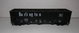 HO Scale Burlington CB&Q 173241 3-Bay Hopper with Homemade Load & kadees (A) - Picture 1 of 5