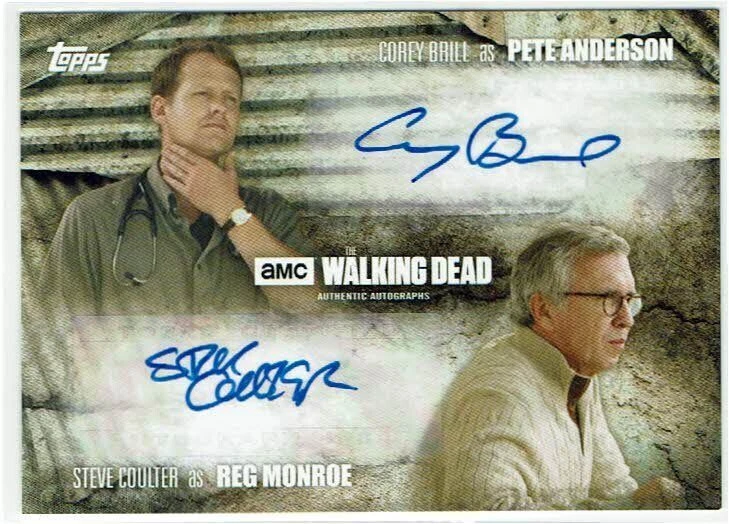 Walking Dead Season 5 DUAL Auto RUST PARALLEL Corey Brill & Steve Coulter #41/99 - Image 1 of 1