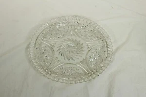 Vintage Glass Anchor Hocking Stars and Bars Round Platter - Picture 1 of 4