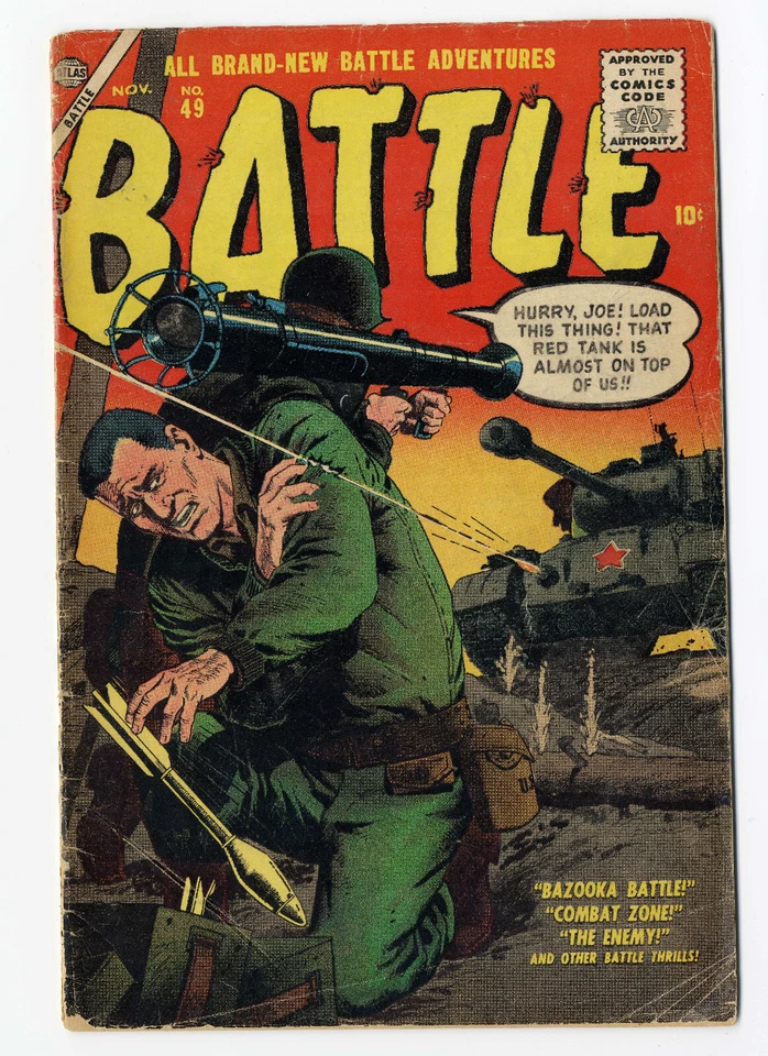 Battle #49 Atlas Nov 1956 War Jack Davis John Severin Gene Colan - Image 1 of 1