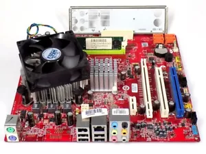 Mainboard CPU RAM Retro Bundle: MSI MS-7366 + Intel Core 2 Duo E7500 + 2GB DDR2 - Bild 1 von 1