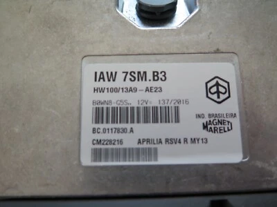 Módulo de control de inyección electrónica Aprilia RSV4 R 2013 OEM CM228216 (2B1-3+) Foto 1 de 3