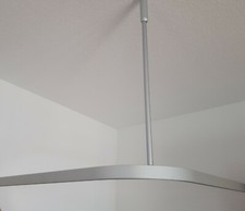 Asta per Tenda Doccia Con Innenlaufsystem Angolare Accessibile 90 x 90cm Argento