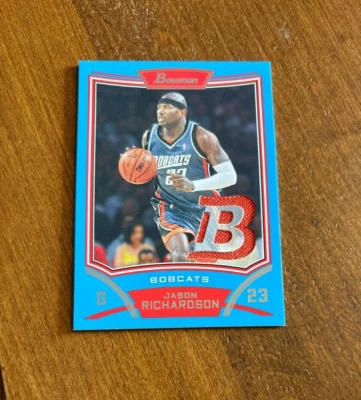 Jason Richardson 2008-09 Bowman Selecciones del Draft Estrellas Azul Juego Jersey Bobcats/50 Foto 1 de 2
