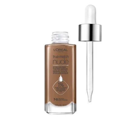 L'Oreal-True Match-Nude-Hyalauronic-Tinted Serum 7-8 TAN DEEP -1 OZ. QTY 3 - Image 1 of 4