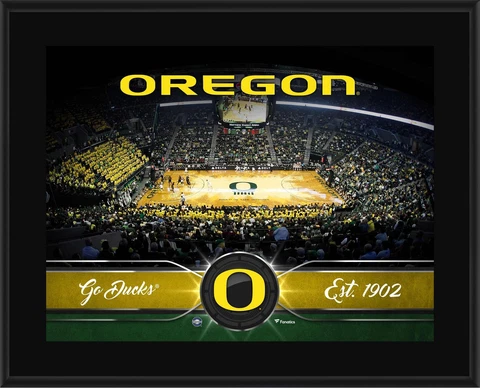 Oregon Ducks 10.5" x 13" Sublimated Basketball Plaque Cover
