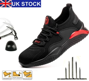 HERREN DAMEN STAHLKAPPE ARBEIT SICHERHEIT SPORTSCHUH STIEFEL SCHUHE LEICHT WANDERN NEU - Bild 1 von 11