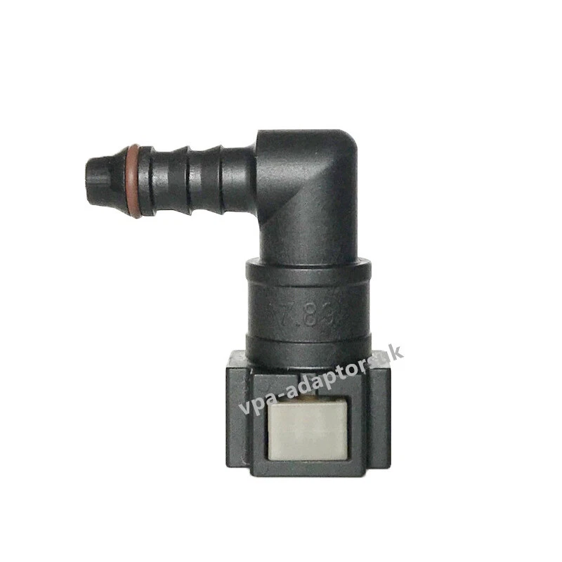 Car Fuel Line Elbow Female With O-Ring Fuel Filter Quick Connector 7.89mm x 6mm - Image 1 of 1