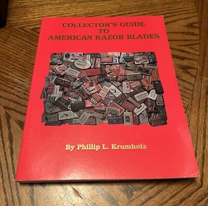 RARE!!SIGNED!! COLLECTOR'S GUIDE TO AMERICAN RAZOR BLADES By Phillip L. Krumholz - Picture 1 of 12
