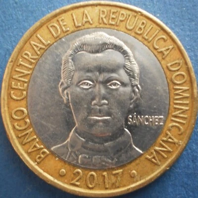 DOMINICAN REPUBLIC 5 PESOS 2017 Dominicana Dominikanische Dominicaine Domenicana - Image 1 of 2