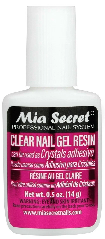 MIA SECRET CEPILLO DE GEL DE UÑAS SOBRE RESINA - TRANSPARENTE 0,5 OZ (14 g) Foto 1 de 1