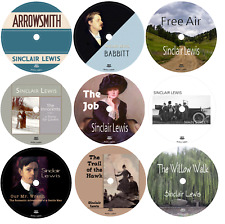 Lot de 9 romans d'aventure romance livres audio Sinclair Lewis en 9 CD audio MP3