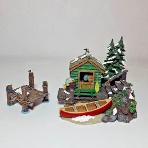 Dept 56 Christmas Village Accessories "The Dockhouse", # 56.52863 Set of 2 - Picture 1 of 20
