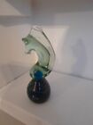 VINTAGE MDINA GLASS SEA HORSE PAPER WEIGHT (SIGNED)