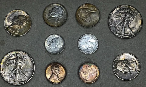 1947 US ORIGINAL DOUBLE MINT SET 28 COIN UNCIRCULATED Cover