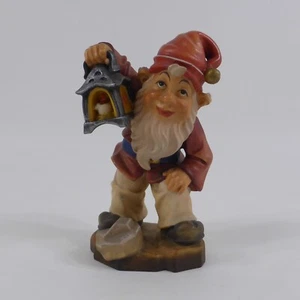 Figura de madera enano guardián de minas talla de madera Oberammergau pintada 12,5 cm (14) - Imagen 1 de 13