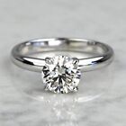 7MM Round Cut Solitaire Ring Bridal Ring Engagement Wedding Ring 925 Silver Ring