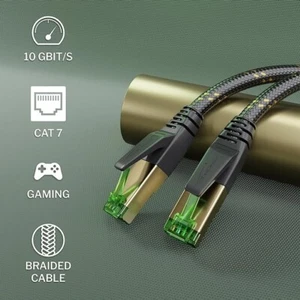 CAT 7 Ethernet Lan Cable 25 Metre Braded Cable - RJ45 plug - 10Gbit/s - Picture 1 of 4