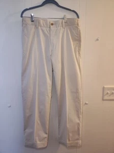 Bills Khakis Hose Herren 33 x 33 beige Plissee Twill Baumwolle Chino gerade - Bild 1 von 5